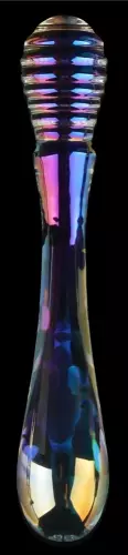 Twin Pleasures Glass Dildo 20 x 3.6cm Transparent – 7/8