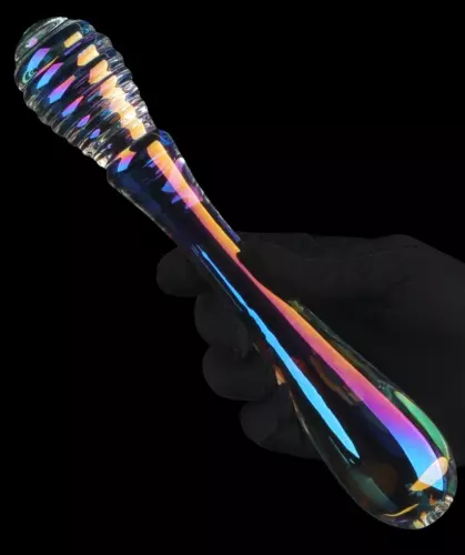Twin Pleasures Glass Dildo 20 x 3.6cm Transparent – 8/8