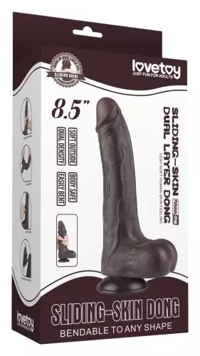 Dildo Sliding Skin 16 x 4.2 cm Zwart – 2/10