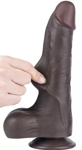 Dildo Sliding Skin 16 x 4.2 cm Zwart – 4/10