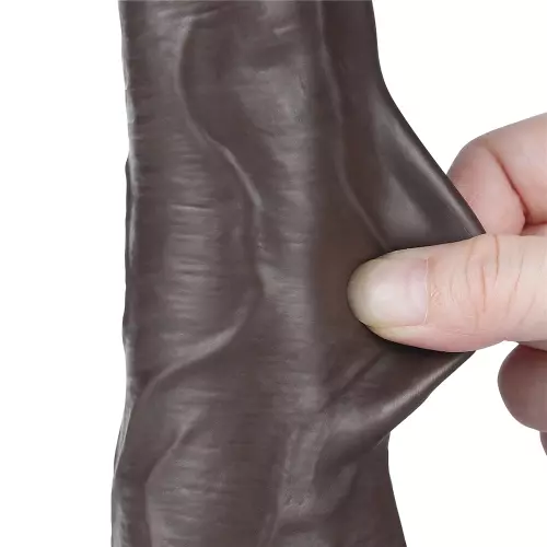Dildo Sliding Skin 16 x 4.2 cm Zwart – 5/10