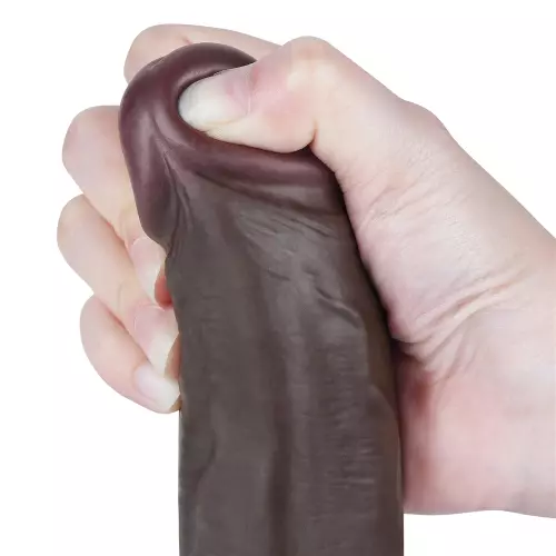 Dildo Sliding Skin 16 x 4.2 cm Zwart – 6/10