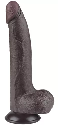 Dildo met Ballen Sliding Skin 17 x 4cm Zwart – 3/9