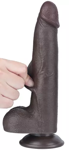 Dildo met Ballen Sliding Skin 17 x 4cm Zwart – 4/9