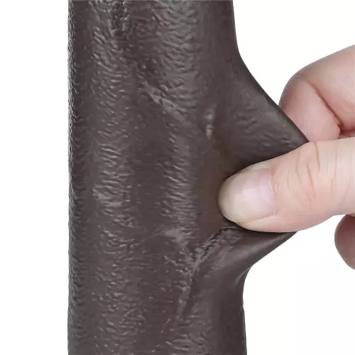 Dildo met Ballen Sliding Skin 17 x 4cm Zwart – 5/9