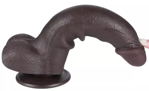 Dildo met Ballen Sliding Skin 17 x 4cm Zwart – 7/9