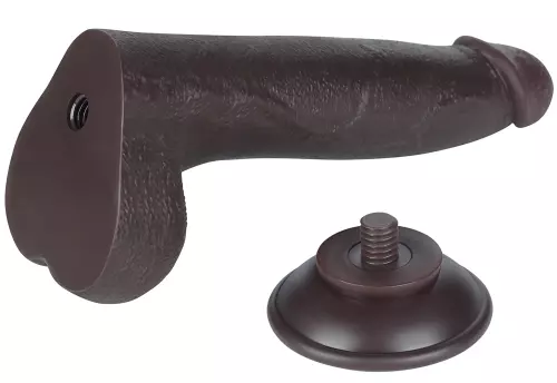 Dildo met Ballen Sliding Skin 17 x 4cm Zwart – 9/9