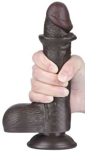 Dildo Sliding Skin 13 x 3.7cm Schwarz