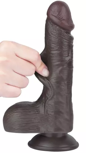Dildo Sliding Skin 13 x 3.7cm Schwarz – 6/9