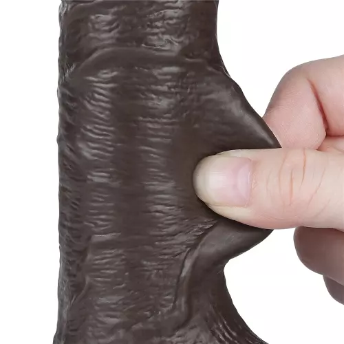 Dildo Sliding Skin 13 x 3.7cm Schwarz – 7/9