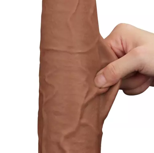 Dildo Sliding Skin 26 x 6cm Braun – 3/15