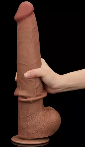 Dildo Sliding Skin 26 x 6cm Braun – 4/15