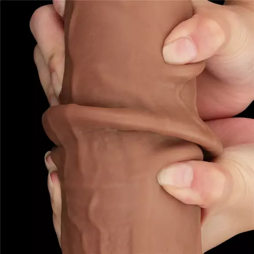 Dildo Sliding Skin 26 x 6cm Braun – 6/15