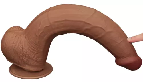 Dildo Sliding Skin 26 x 6cm Braun – 7/15