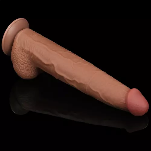 Dildo Sliding Skin 26 x 6cm Braun – 10/15