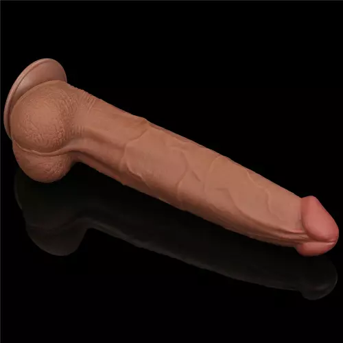 Dildo Sliding Skin 26 x 6cm Braun – 11/15
