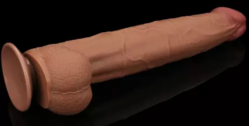 Dildo Sliding Skin 26 x 6cm Braun – 12/15