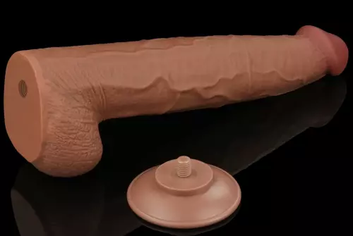 Dildo Sliding Skin 26 x 6cm Braun – 15/15