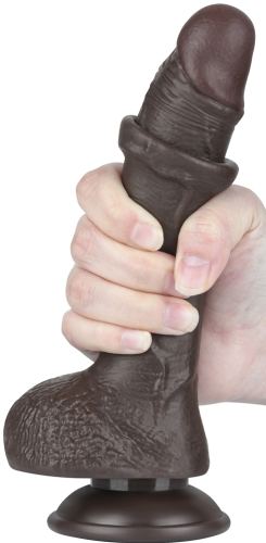 Dildo Sliding Skin 14 x 3.5 cm Zwart
