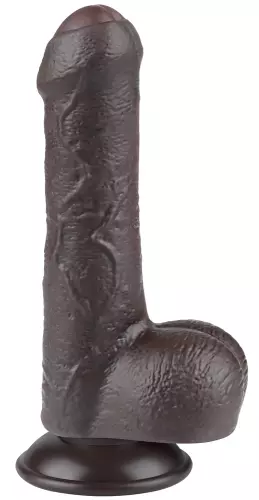 Dildo Sliding Skin 12 x 3.7 cm Zwart – 3/9