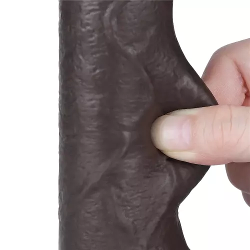 Dildo Sliding Skin 12 x 3.7 cm Zwart – 7/9