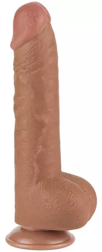 Dildo Sliding Skin 18 x 4.7cm Braun – 3/9