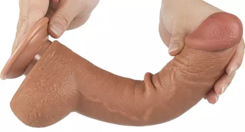 Dildo Sliding Skin 18 x 4.7cm Braun – 4/9