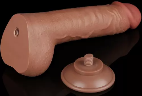 Dildo Sliding Skin 18 x 4.7cm Braun – 9/9