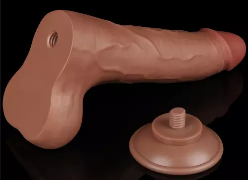 Dildo Sliding Skin 16 x 4.2cm Braun – 6/6