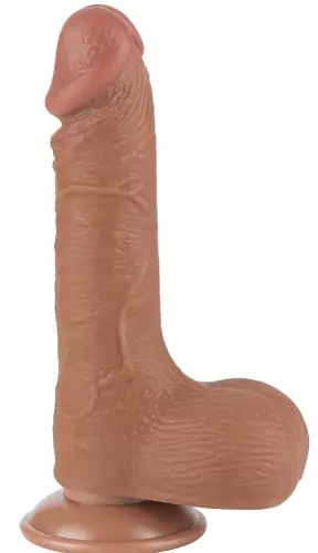 Dildo Sliding Skin 13 x 3.7cm Braun – 3/6