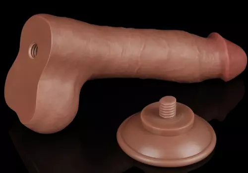 Dildo Sliding Skin 13 x 3.7cm Braun – 6/6