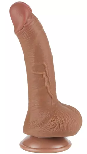 Dildo Sliding Skin 14 x 3.5 cm Braun – 3/6