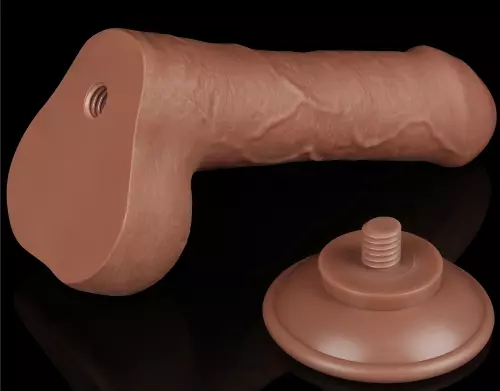 Dildo Sliding Skin 12 x 3.7cm Bruin – 6/6