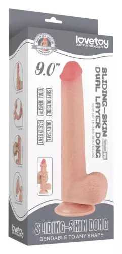 Dildo met Balzak Sliding Skin 17 x 3.5cm – 2/6