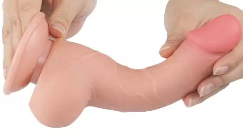 Dildo met balzak Sliding Skin 13 x 3.8cm – 5/6