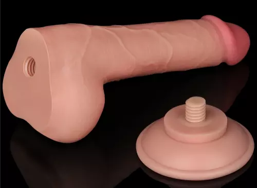 Dildo met balzak Sliding Skin 13 x 3.8cm – 6/6