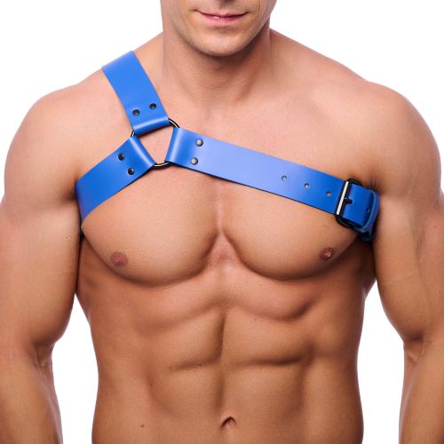Half Leather Harness Blue