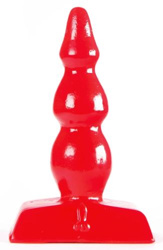 Zizi Ripple Plug 9 x 3 cm Rot