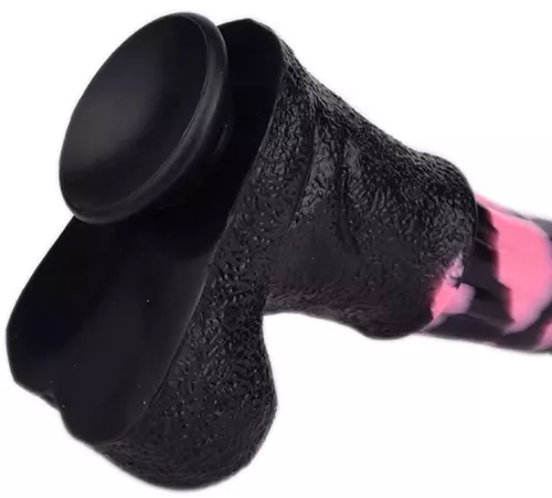 Paarden dildo Tinulf M 19 x 5cm Zwart-Roze – 6/7