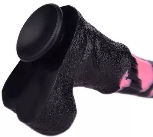 Pferde-Dildo Tinulf L 28 x 6,5cm Schwarz-Rosa – 6/7