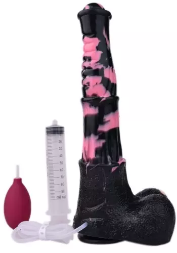 Ejakulierender Dildo Horse Tinulf Squirt L 28 x 6.5 cm Schwarz-Rosa – 3/7