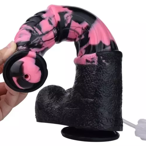 Ejakulierender Dildo Horse Tinulf Squirt L 28 x 6.5 cm Schwarz-Rosa – 4/7