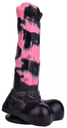 Dildo Horse Hurulf S 18 x 4.7cm Schwarz-Rosa – 3/8