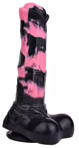 Dildo Horse Hurulf M 24.5 x 6.5cm Schwarz-Rosa – 3/8