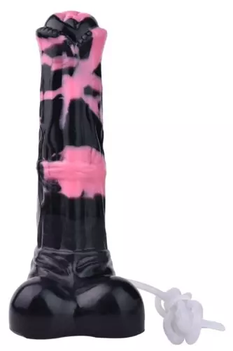 Ejakulierender Dildo Hurulf Squirt S 18 x 4.7 cm Schwarz-Rosa – 7/7