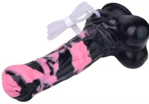 Dildo Ejaculerend Hurulf Squirt L 31 x 8cm Zwart-Roze – 4/6