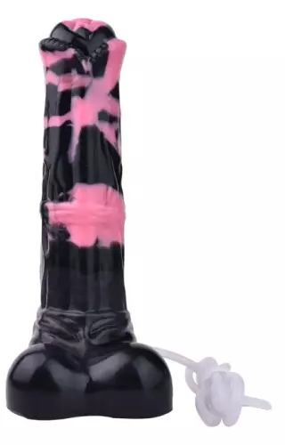 Dildo Ejaculerend Hurulf Squirt L 31 x 8cm Zwart-Roze – 6/6