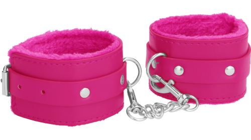 Pols handboeien Plush roze