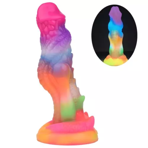 Phosphoreszierender Dildo ALIENY 18 x 4.8cm – 1/9