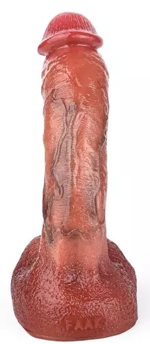 Dildo Curved Balls 16 x 3.5cm Bruin – 2/9